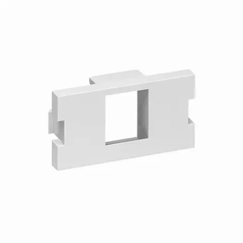 1-Port MOS QUICKPORT™ Adapter, 1 Unit High, White