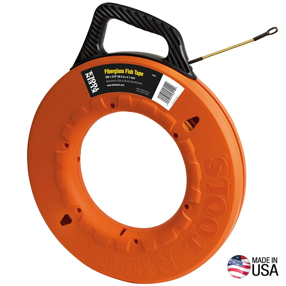Fiberglass Fish Tape with Spiral Leader, 200-Foot — 2