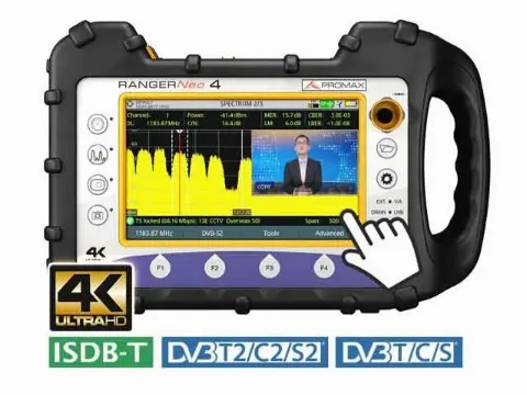 TV Signal & Spectrum analyzer with 4K decoder
