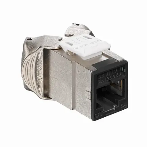 ATLAS-X1™ Cat 6A Shielded QUICKPORT™ Jack, Component-Rated, Black