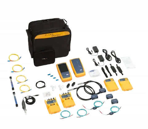DSX2-5000 CableAnalyzer + CertiFiber Quad OLTS modules (2) + FI-1000-KIT Inspection Camera Kit