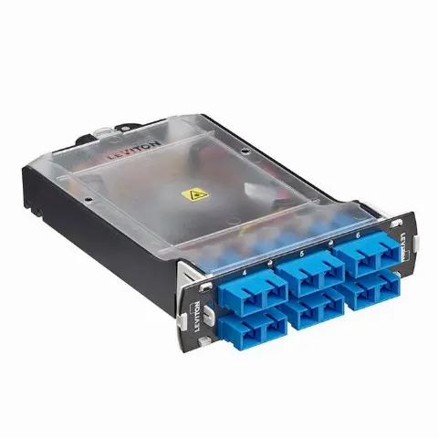 SDX Pigtail Fusion Splice Module pre-loaded with duplex SC adapters