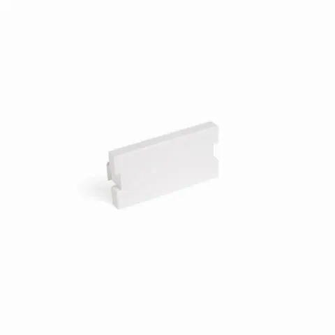 Blank MOS Module, 1 Unit High, White